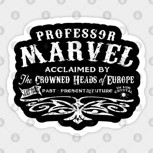 Professor Marvel Ad Sticker by PopCultureShirts